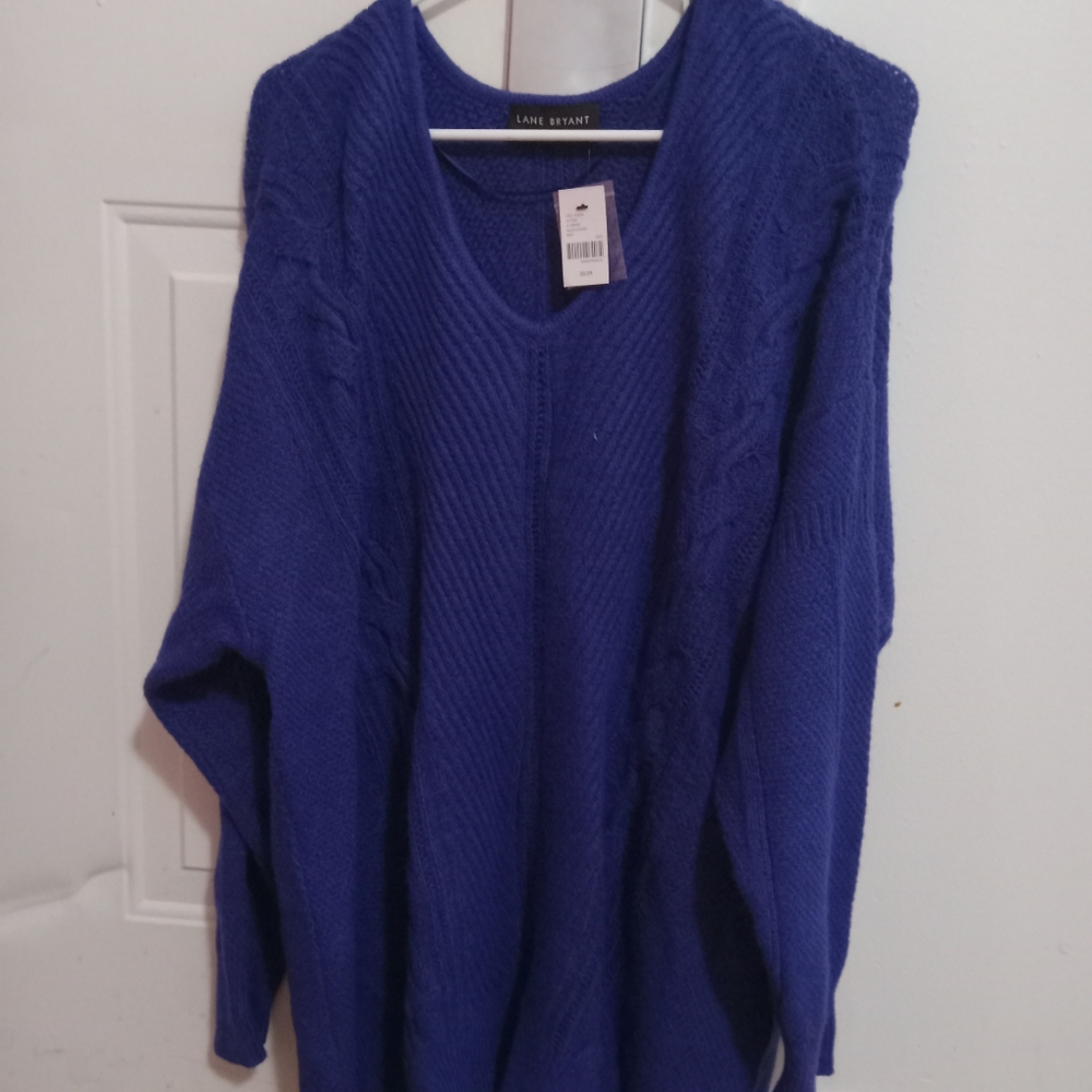 Blue long sleeve sweater